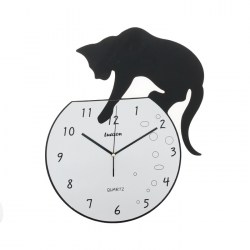 Часы настенные "Кошка в аквариуме"