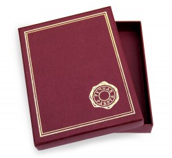 Коробка подарочная для обложки на документы 003-02 цвет бордо