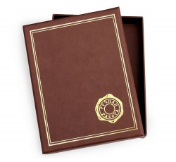 Коробка подарочная для обложки на документы 003-03 цвет коричневый