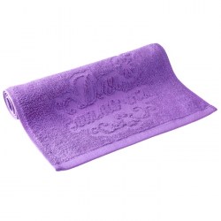 Полотенце махровое с рельефным рисунком Для мамочки 117043 30х70 см цвет фиолетовый