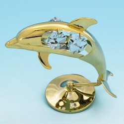 Сувенир "Дельфин" с кристаллами Swarovski