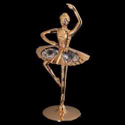 Сувенир с кристаллами Swarovski: Балерина с поднятой рукой U-3754/G