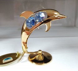 Сувенир с кристаллами Swarovski Elements: Дельфин U-3106/GB 02