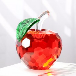 Сувенир из стекла: Яблоко красное 6см YW-00772