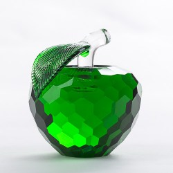 Сувенир из стекла: Яблоко зеленое 6см YW-00093