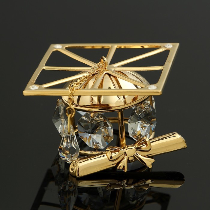 Сувенир Шапка магистра с кристаллами Swarovski El. U-3935/G