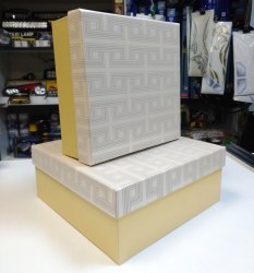 Набор подарочных коробок: Греческий узор (цвет песочный) 14548-5
