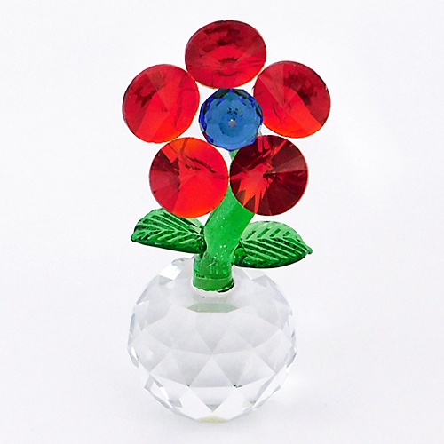 Декоративная фигурка из стекла: Цветок 10 см  YW-00524